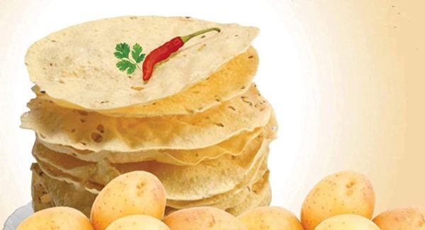 Aloo papad potato papad
