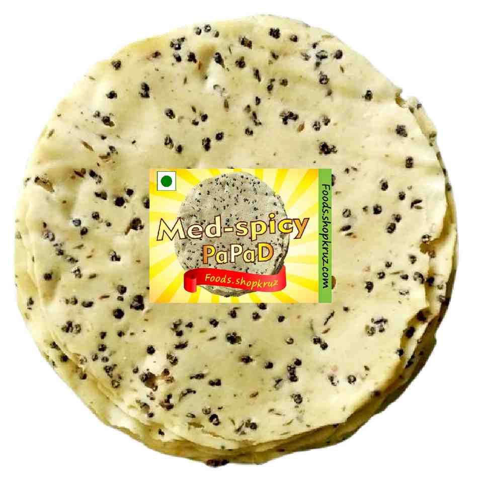 Foods.shopkruz Amritsari Medium spicy papad Black pepper Papad - Image 3