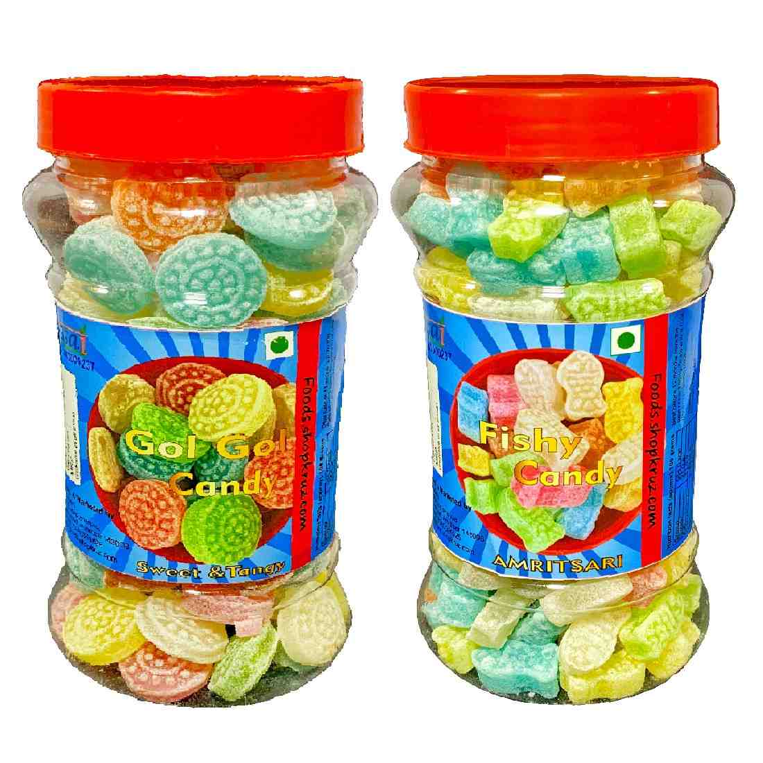 Combo Sugar candy colorfull Different flavours 2 pack 380gm each
