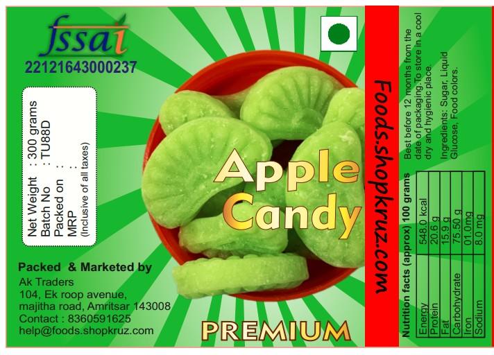 Apple Flavour Sugar candy jar of 350 gm - Image 2