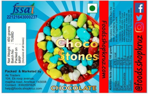 Chocolate Rock Candy - Stone Candy 450g - Image 2