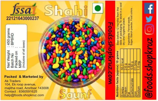 Sugar Coated Fennel Seeds/Fennel Candy/Sugar Coated Saunf - Image 2