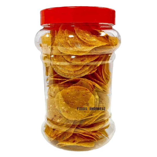 Garlic Sabudana Papad 300 Gm, Upwas Sabudana Papad For Fasting Fryums Ready to Fry Papad - Image 3