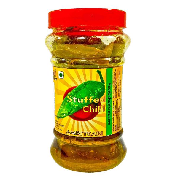 Amritsari Green Stuffed Chili Pickle 400gm - Image 3