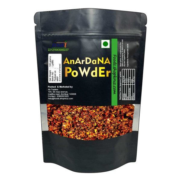 Anardana Powder 100g  | Dry Pomegranate Seeds Punjabi style Perfect for Chhole, Stuffed Dishes, Dal Tadka, Chutneys