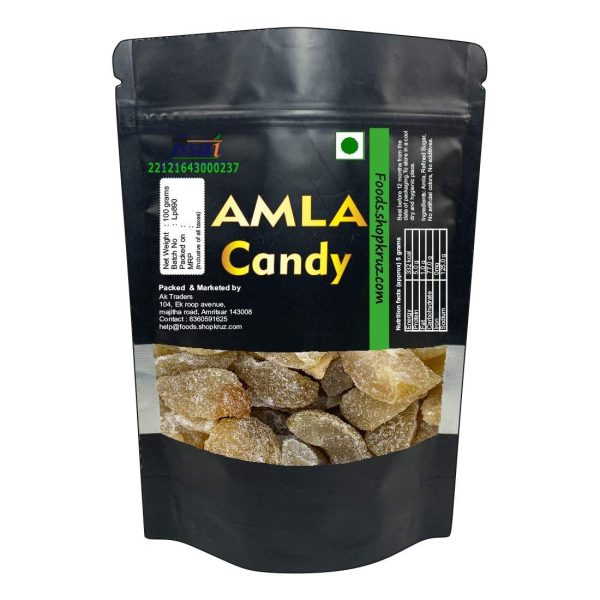 Organic Dried Dry Sweet Amla Candy 100 grams Indian Gooseberry