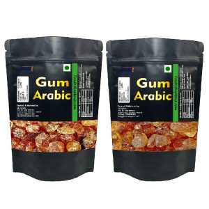 Combo Gum arabic 100 grams each pack of 2 Acacia Gum Edible Gum Arabic Natural Gum Arabic