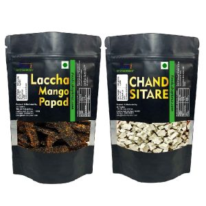 Laccha aam papad and Chand Sitare 100 grams each Sweet Sour Laccha Aam Papad Sweet Chand Sitare Moon Star Candy