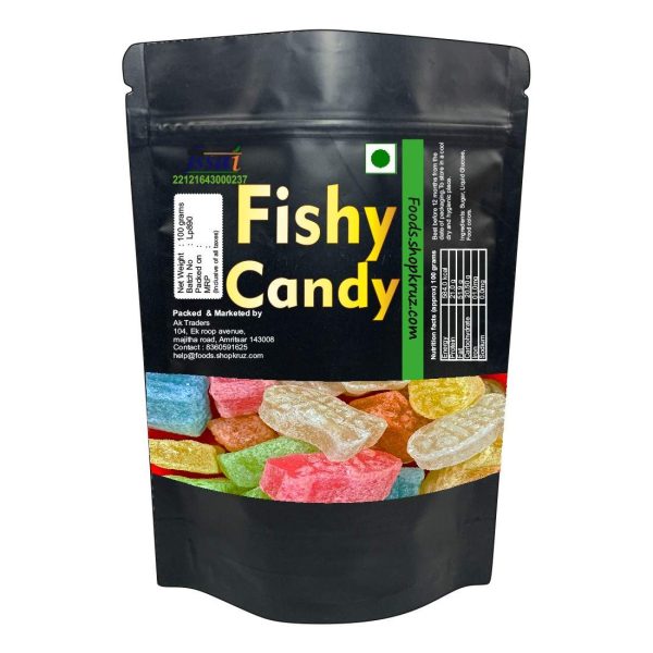 Fishy Sugar candy colorfull with Different flavours 100g