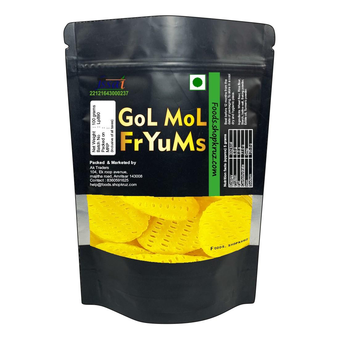 Golmol Fryums 100gm Ready to Fry