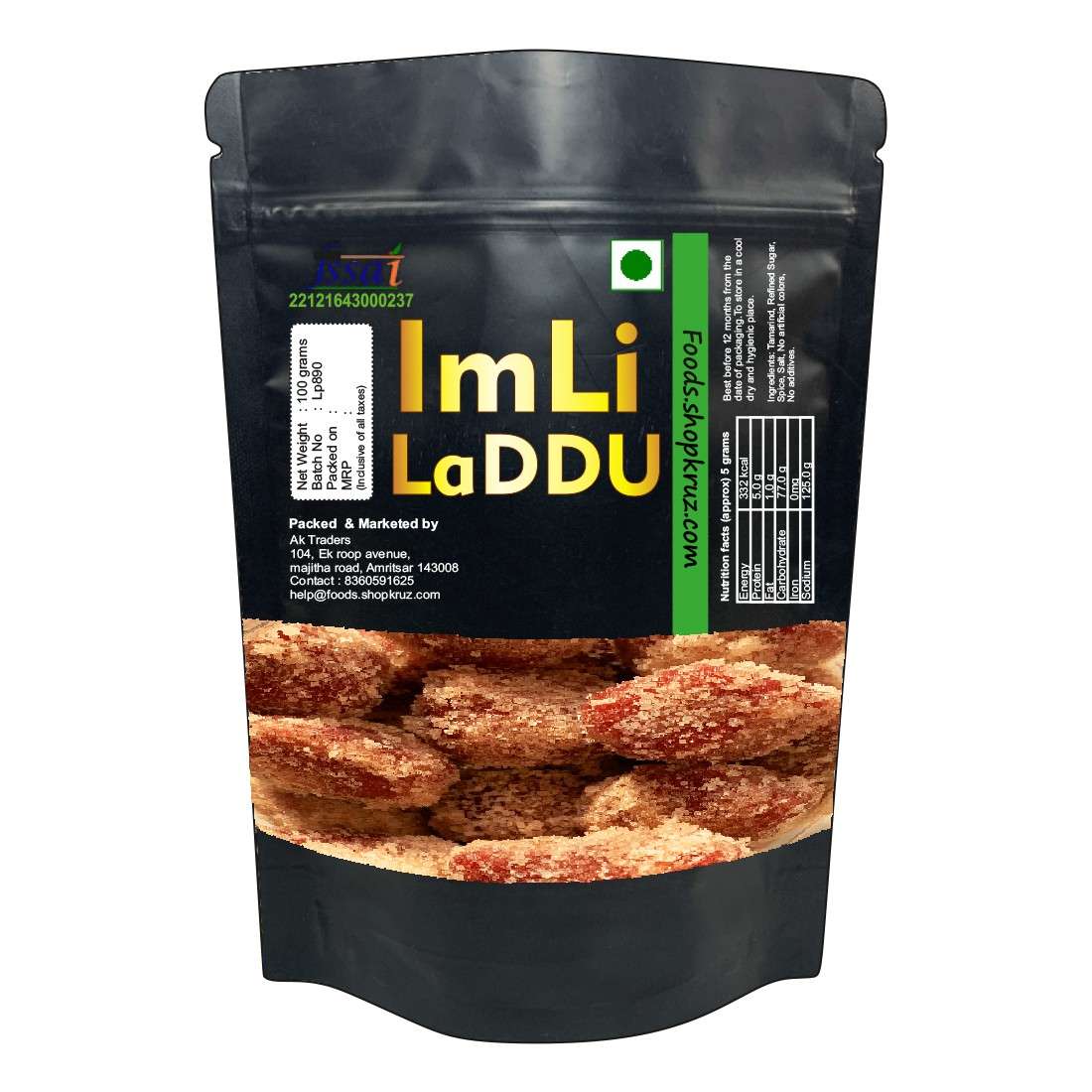 Red Imli Toffee (Imli Ladoo, Imli Pop) Tamarind Candy Balls khatta meetha 100g