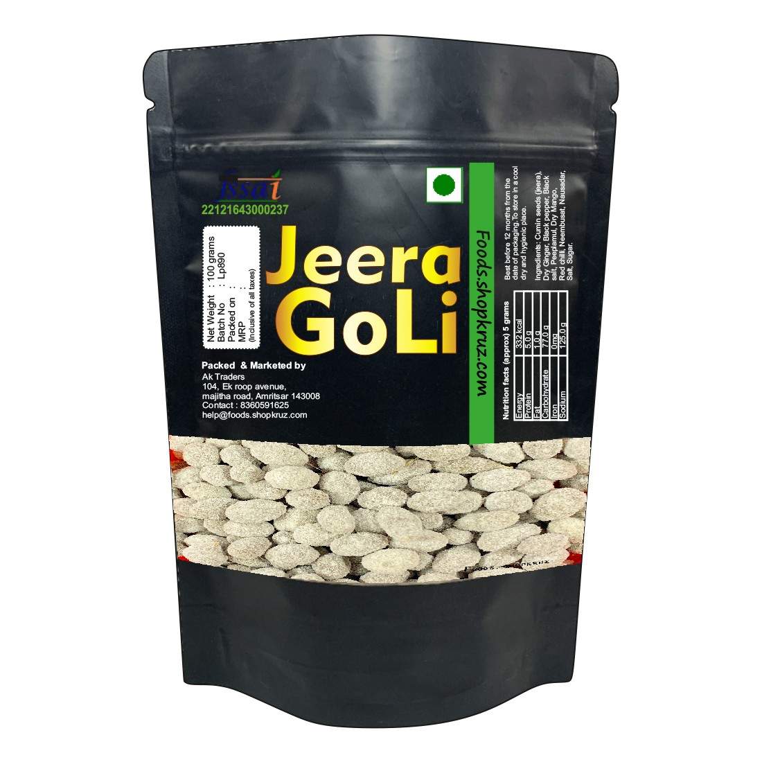 Jeera Goli Digestive, After-Meal, Mukhwas, Mouth Freshener 100g
