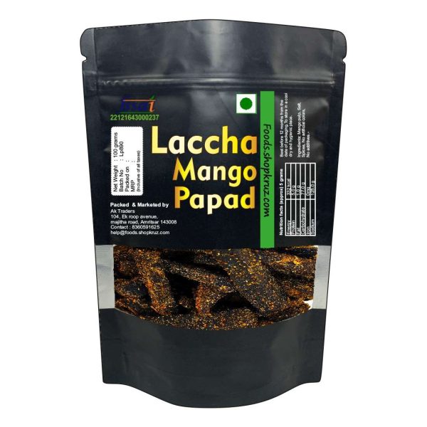 Lachha Aam Papad 100 grams khatta aam papad Mango slices pieces