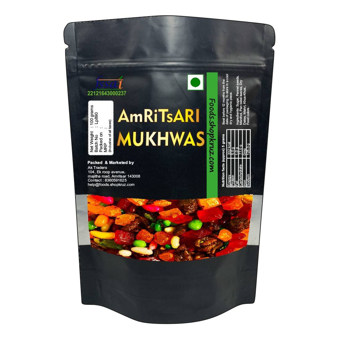 Amritsari Mukhwas, 100g Mouth Freshener, Digestive, After-Meal Snack