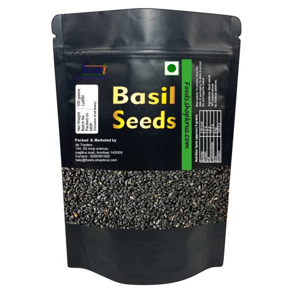 Basil Seeds Tukmaria Seed with high fibre and Omega 3 | Sabja Seed | Seeds for Eating